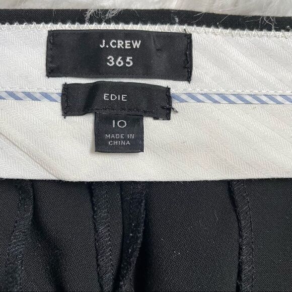 J. Crew Edie Black Classic Trouser Pant Size 10 - Picture 7 of 16